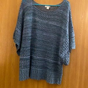 Blue Knit Top